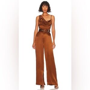 NICHOLAS Vera Silk Jumpsuit in‎ Wallflower Orange- NWT